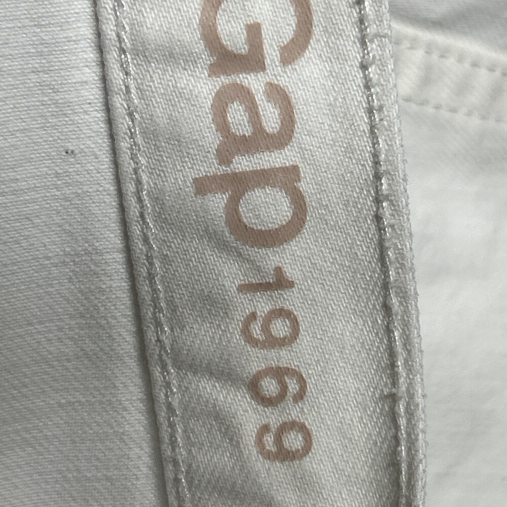 GAP 1969 Sexy Boyfriend Cuffed Women’s Shorts White - Size 26 - Picture 4 of 6